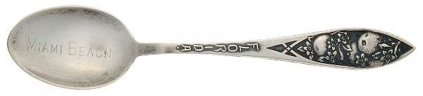 States & Cities Souvenir Spoons (Sterling) Florida Demitasse Spoon