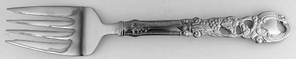 Grapevine (Stainless) Large Solid Cold Meat Serving Fork