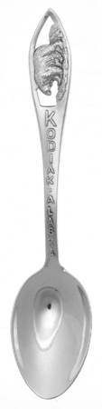 States & Cities Souvenir Spoons(Sterling) Alasa Demitasse Spoon