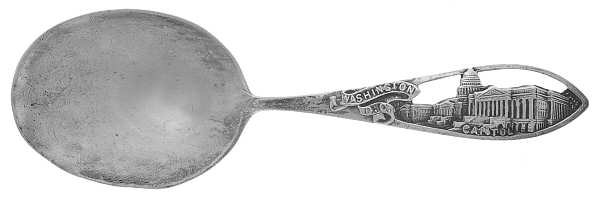 States & Cities Souvenir Spoons(Sterling) Washington DC Baby Spoon