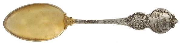 States & Cities Souvenir Spoons(Sterling) Ohio Five O'Clock Spoon