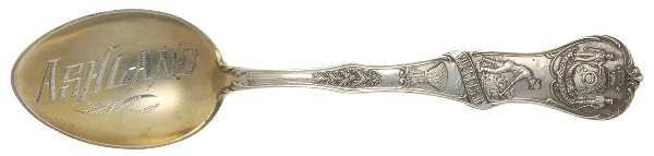 States & Cities Souvenir Spoons(Sterling) Wisconsin Five O'Clock Spoon