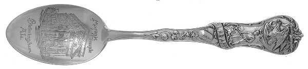 States (Sterling) Alabama Five O'Clock Spoon
