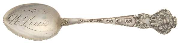 States & Cities Souvenir Spoons(Sterling) Missouri Five O'Clock Spoon