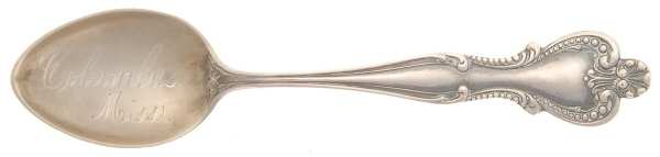 States & Cities Souvenir Spoons(Sterling) Mississippi Demitasse Spoon