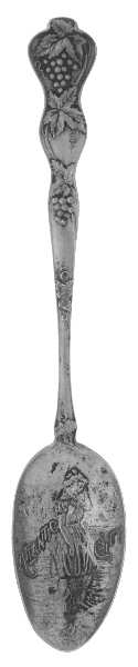 States & Cities Souvenir Spoons(Sterling) New Jersey Five O'Clock Spoon