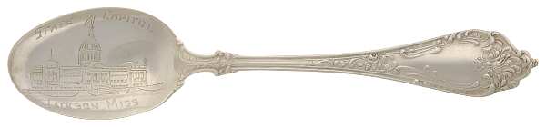 States & Cities Souvenir Spoons(Sterling) Mississippi Demitasse Spoon