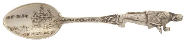 States & Cities Souvenir Spoons(Sterling) California Demitasse Spoon
