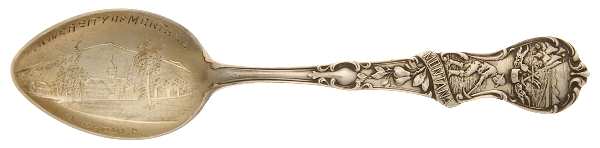 States & Cities Souvenir Spoons(Sterling) Montana Demitasse Spoon