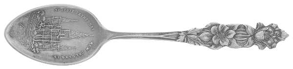 States & Cities Souvenir Spoons(Sterling) Louisiana Demitasse Spoon
