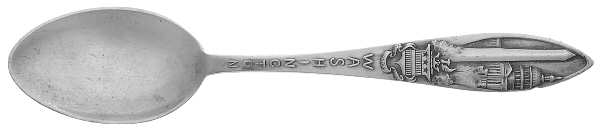 States & Cities Souvenir Spoons(Sterling) Washington DC Five O'Clock Spoon