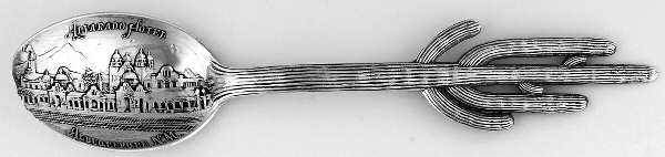 States & Cities Souvenir Spoons(Sterling) New Mexico Five O'Clock Spoon