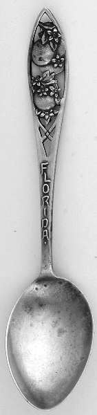 States & Cities Souvenir Spoons(Sterling) Florida Demitasse Spoon