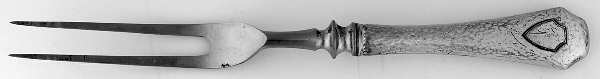 WSC67 (Sterling) Small Steak Carving Fork with Stainless Prongs
