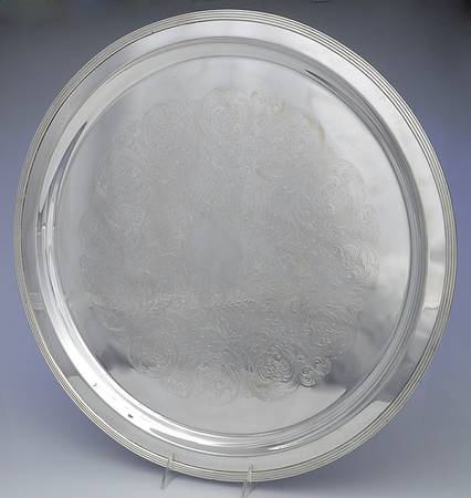 350-1 (Silverplate, Hollowware) Tray for Punch Bowl