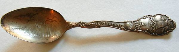 States & Cities Souvenir Spoons(Sterling) Alabama Teaspoon