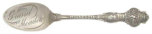 States & Cities Souvenir Spoons(Sterling) Minnesota Teaspoon