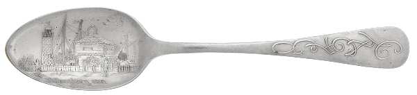 States & Cities Souvenir Spoons(Sterling) Illinois Teaspoon