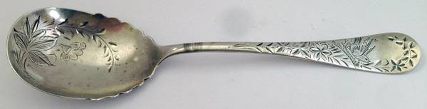 WND28 (Sterling) Bright Cut Bowl Sugar Spoon