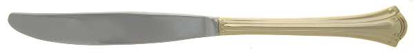 Gold Resplendence (Gold Electroplate) Modern Solid Knife by Wallace Silver