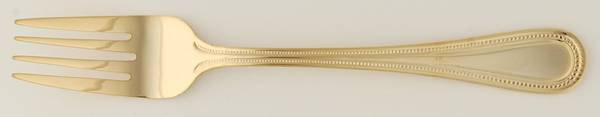Continental Bead (Gold Electroplate) Individual Salad Fork