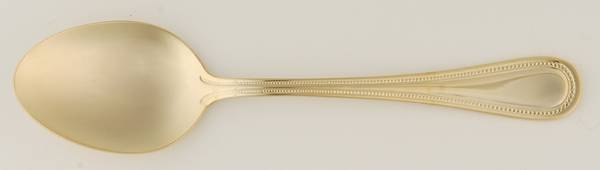 Continental Bead (Gold Electroplate) Place/Oval Soup Spoon
