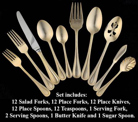 Continental Bead (Gold Electroplate) 65 Piece Set