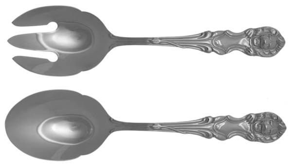 Lion (Stainless) (2 Pc) Solid Salad Set
