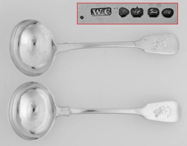 WCW2 (Sterling) (Set of 2) Solid Gravy Ladles