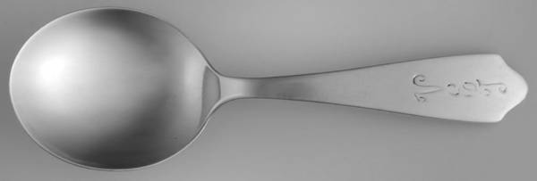 100 (Sterling) Straight Handle Baby Spoon