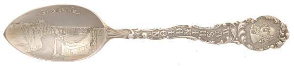 States & Cities Souvenir Spoons(Sterling) Washington State Fruit/Orange Spoon