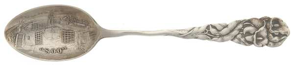 States & Cities Souvenir Spoons(Sterling) Michigan Demitasse Spoon