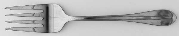 WAS216 (Stainless) Medium Solid Cold Meat Serving Fork