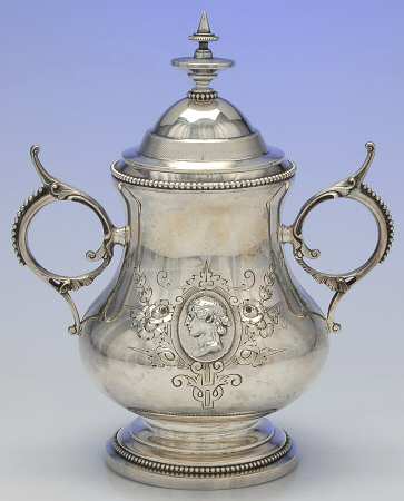 Medallion (Coin, Hollowware) Sugar Bowl with Lid