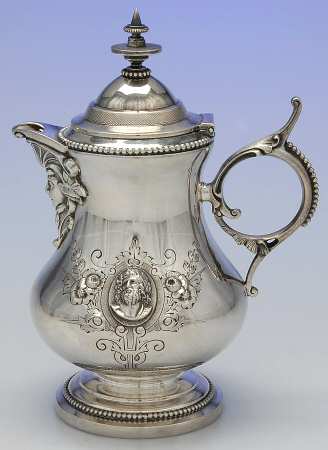 Medallion (Coin, Hollowware) Creamer & Hinged Lid