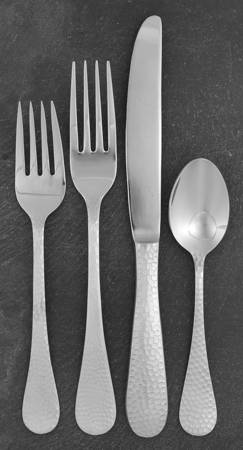 Hammered (Stainless) 4 Piece Place Setting