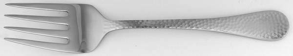 Hammered (Stainless) Medium Solid Cold Meat Serving Fork