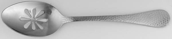 Hammered (Stainless) Pierced Tablespoon (Serving Spoon)