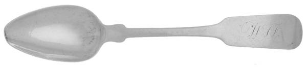 Coin Silver Flatware Teaspoon by W. Wise