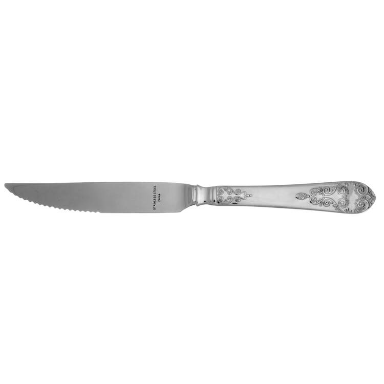 Hotel Lux (Stainless) Steak Knife Individual Hollow, Serrate HC