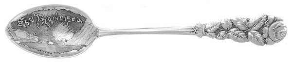 States&Cities Souvenir Spoons(Sterling) California Demitasse Spoon