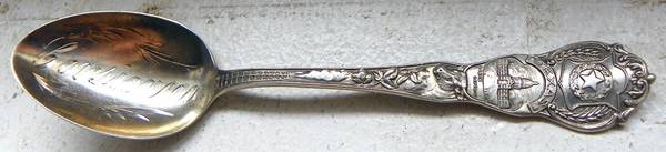 States&Cities Souvenir Spoons(Sterling) Texas Teaspoon