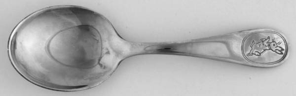 Peter Rabbit (Silverplate) Straight Handle Baby Spoon