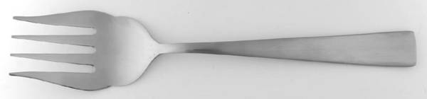 Satin Oasis (Stainless) Medium Solid Cold Meat Serving Fork