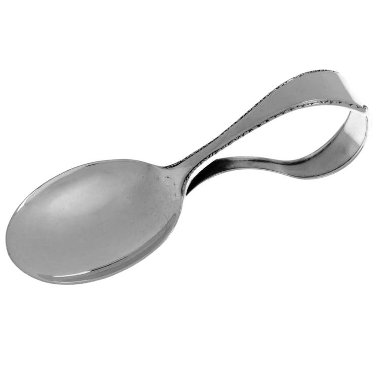 WSC76 (Sterling) Curved Handle Baby Spoon