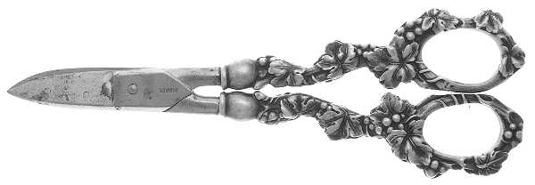 1721 (Sterling) Grape Shears with Hollow Handle