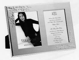 Lace Bouquet (Silverplate, Hollowware) Double Invitation Frame