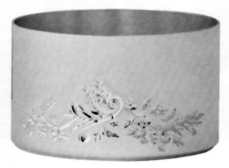 Lace Bouquet (Silverplate, Hollowware) Wine Bottle Coaster