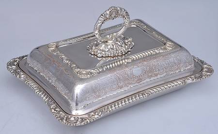 Silverplate Hollowware Rectangular Covered Vegetable