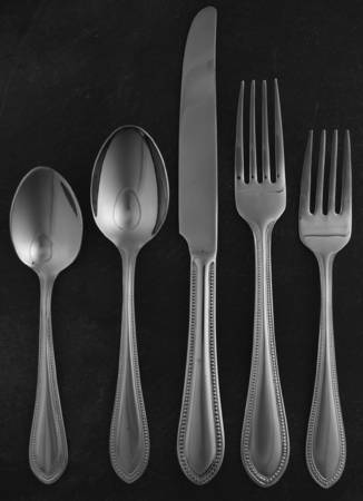 Brayton Bead (Stainless) 5 Piece Place Setting